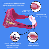 Pink girls swimming goggles