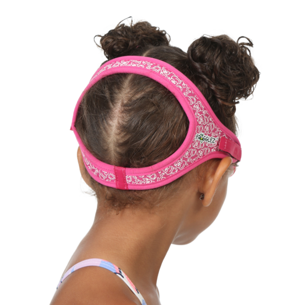 Girls pink swim goggles