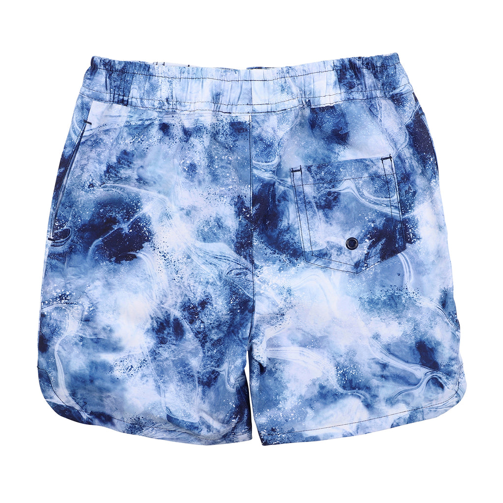 Max Swirl Blue Boardshorts