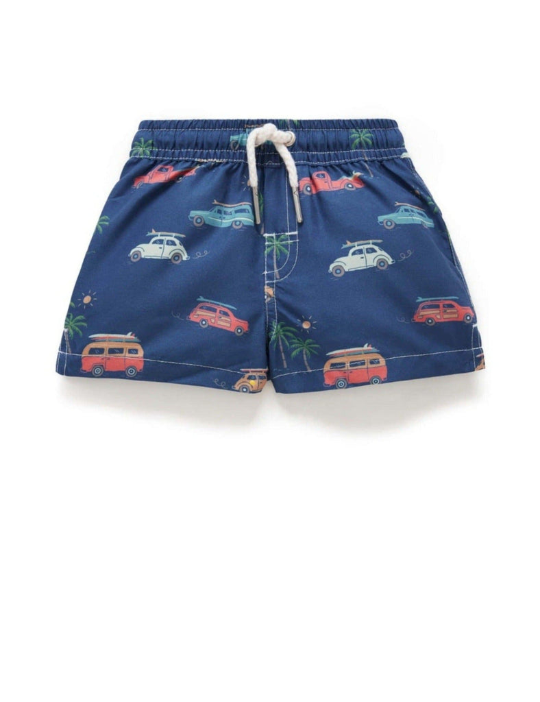 Purebaby Boys swim shorts cars