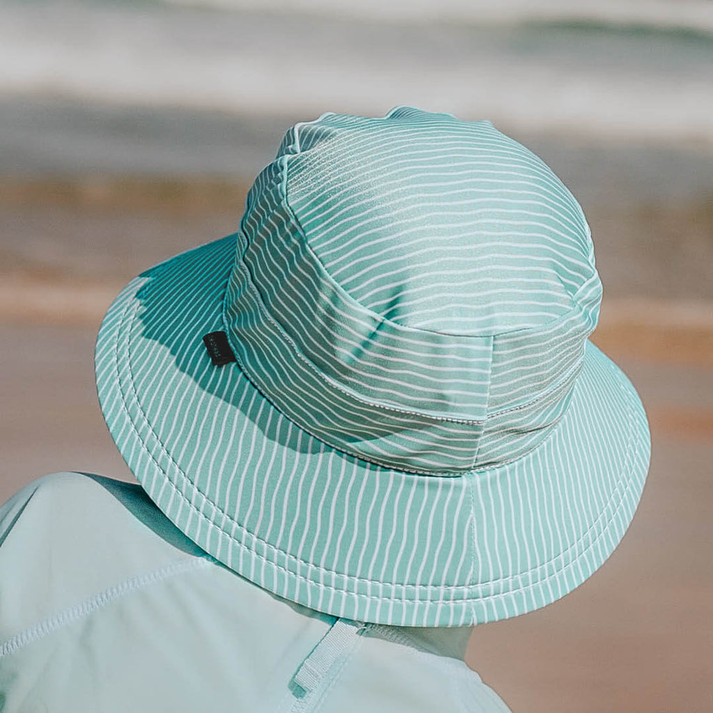 Swim Bucket Hat- Stripe